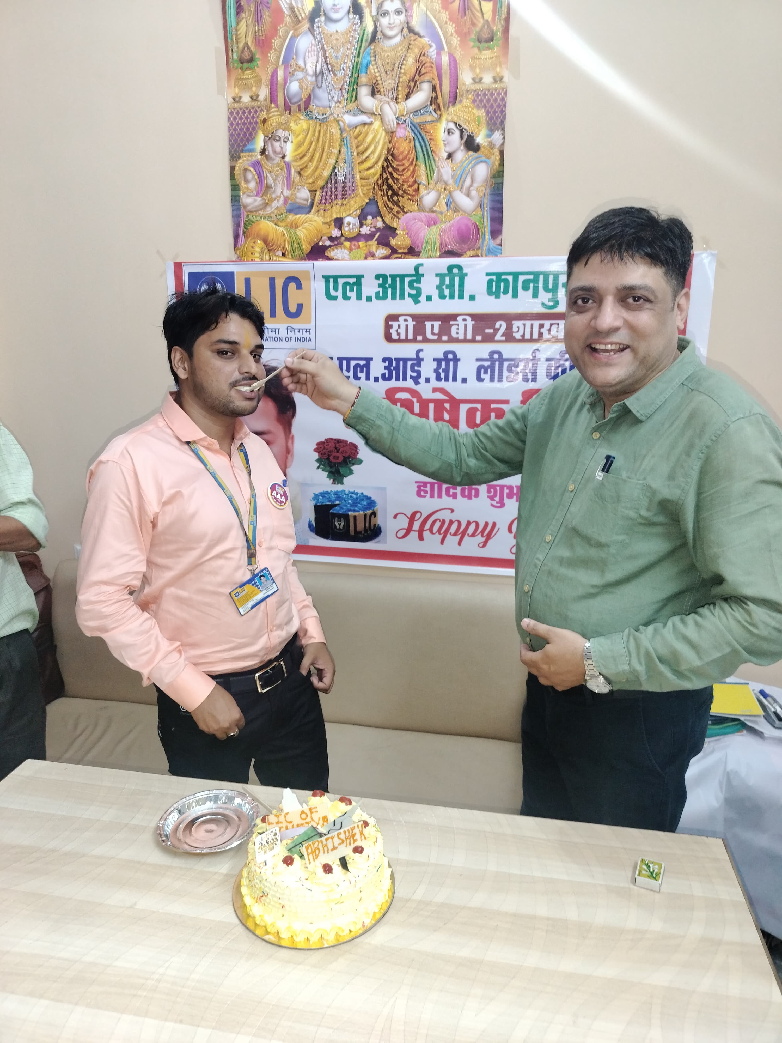 Birthday celebration of team member